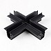 X shape flush mount magnetic rail connectors