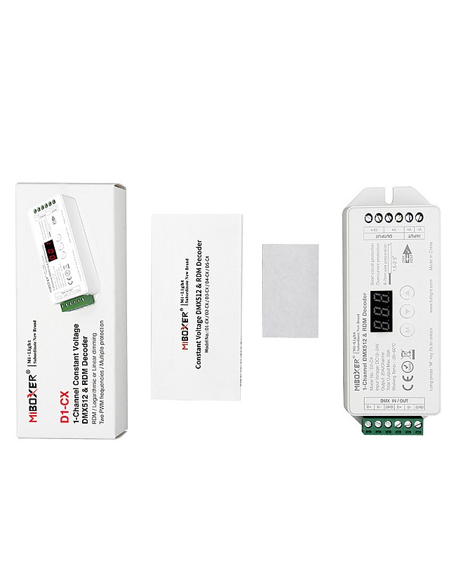 miboxer constant voltage dmx512 decoder