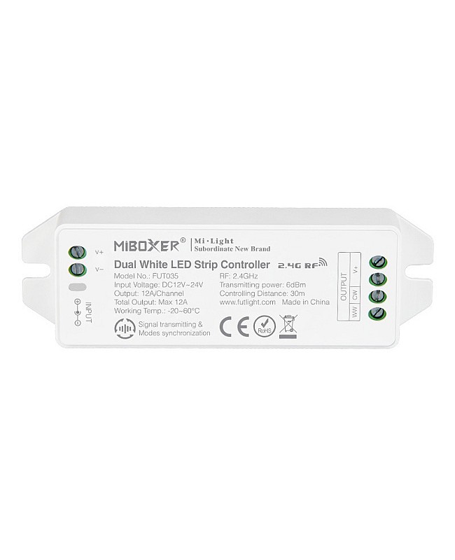Dual white color temperature LED controller RF 2.4GHz