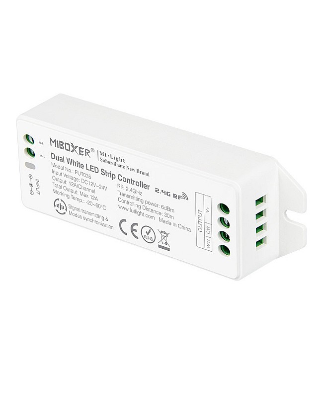 Smart wireless controller for CCT LED strip lights