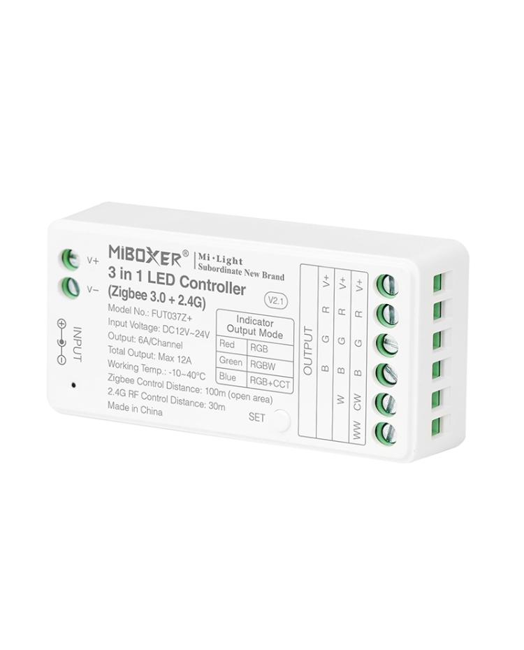 Zigbee 3.0 2.4G 2-in-1 MiBoxer FUT037Z+ LED Controller RGB/RGBW/RGB+CCT