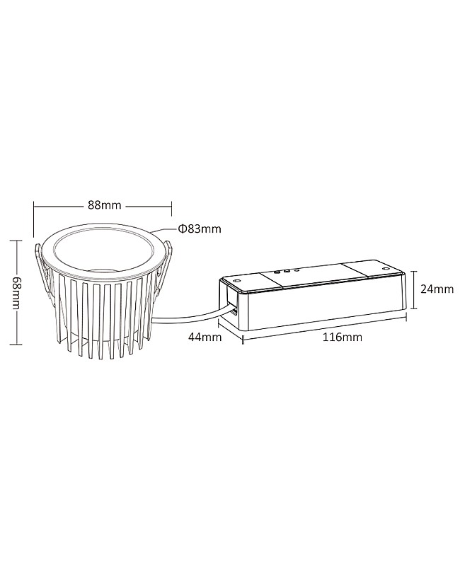 RGBCCT Waterproof LED Downlight