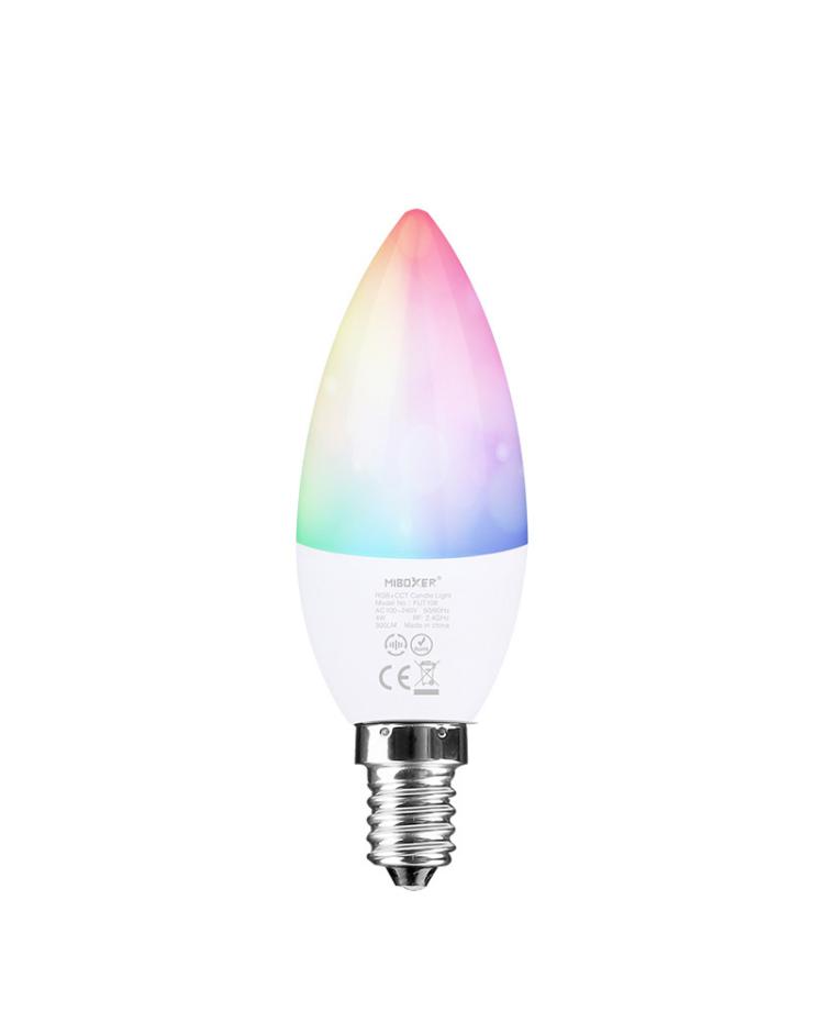 RF MiBoxer FUT108 RGBWW LED Candle Bulb E14 Base