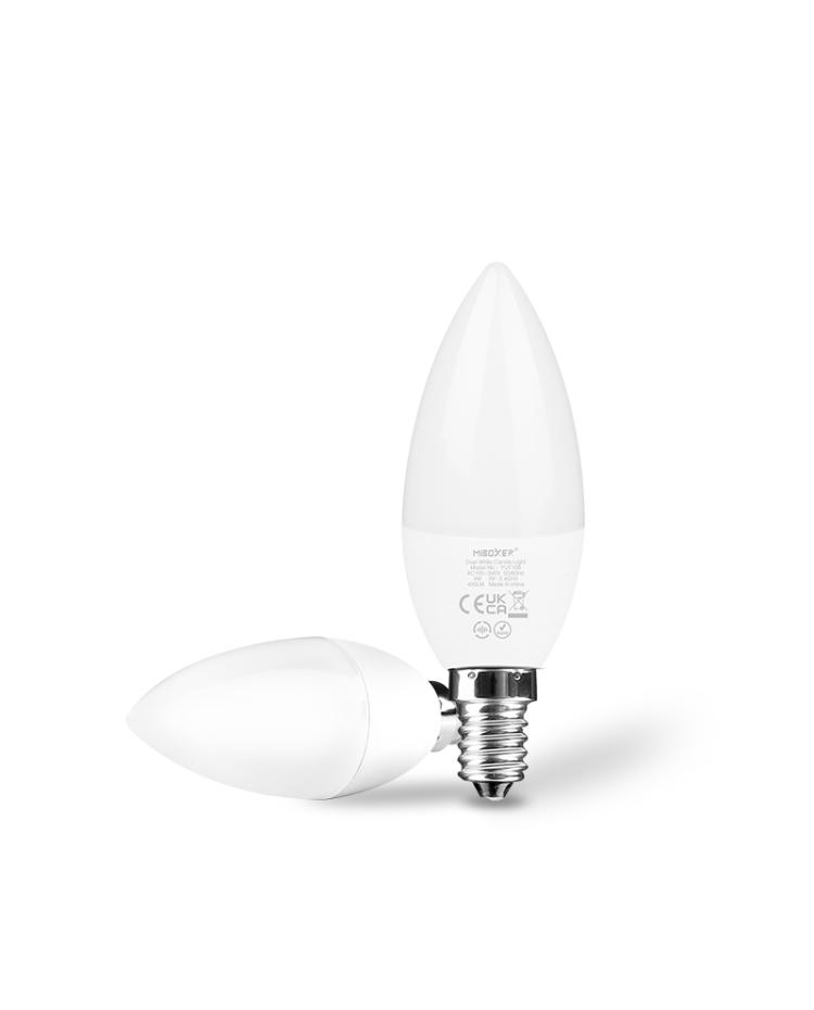 shilling Natura Socialisme RF MiBoxer FUT109 Dual White E14 LED Candle Lamp