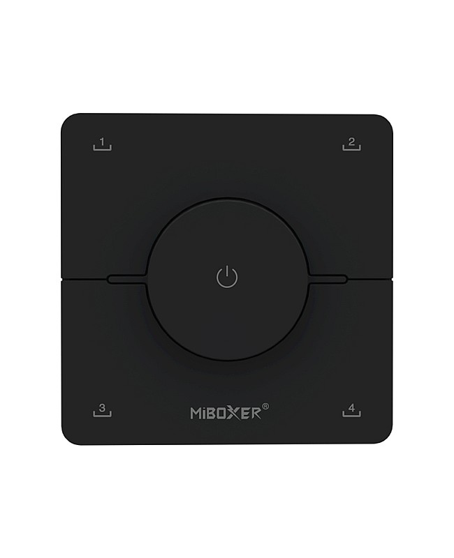 Black MiBoxer Rotate Tunable White Wall Panel Remote