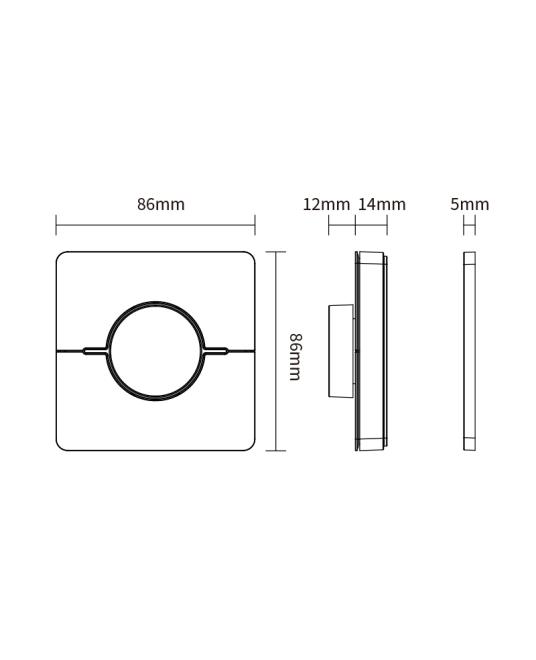 MiBoxer K0 Rotating Wall Panel Remote For CCT Lights