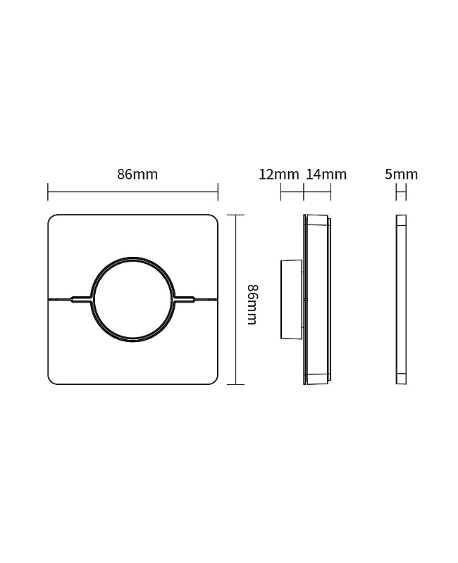 MiBoxer CCT Wall Panel Remote