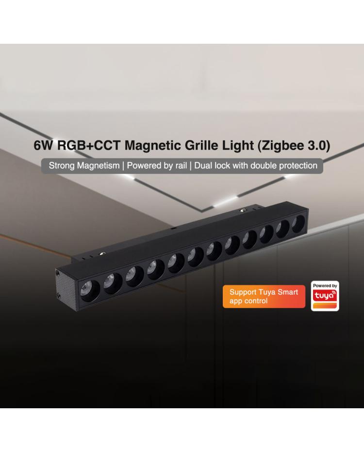 MiBoxer/Mi-Light 48V Magnetische Stromschienenbeleuchtung  Gitter Licht  RGB+CCT 12W Zigbee 3.0 