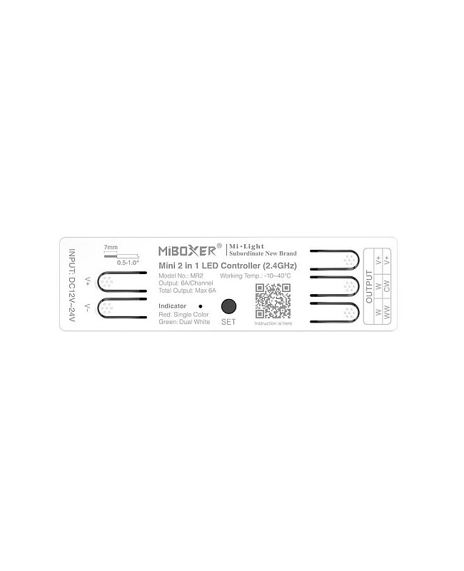 MiBoxer MR2 Mini Size 2 In 1 Low Voltage Dimmer