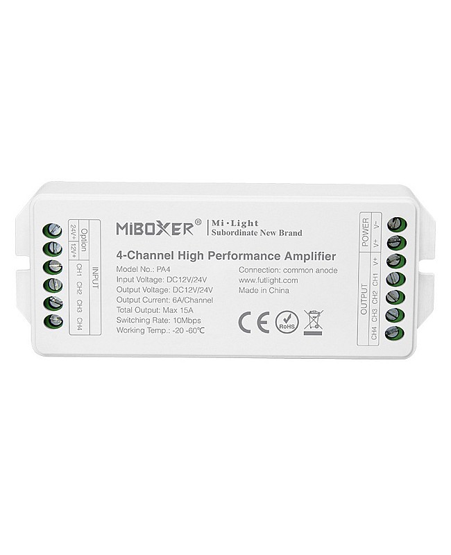 4 Channel High Speed Miboxer PA4 RGBW Amplifier