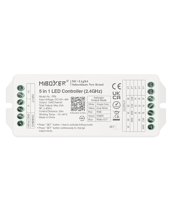 MiBoxer PR5 2.4G LED Lighting Controller