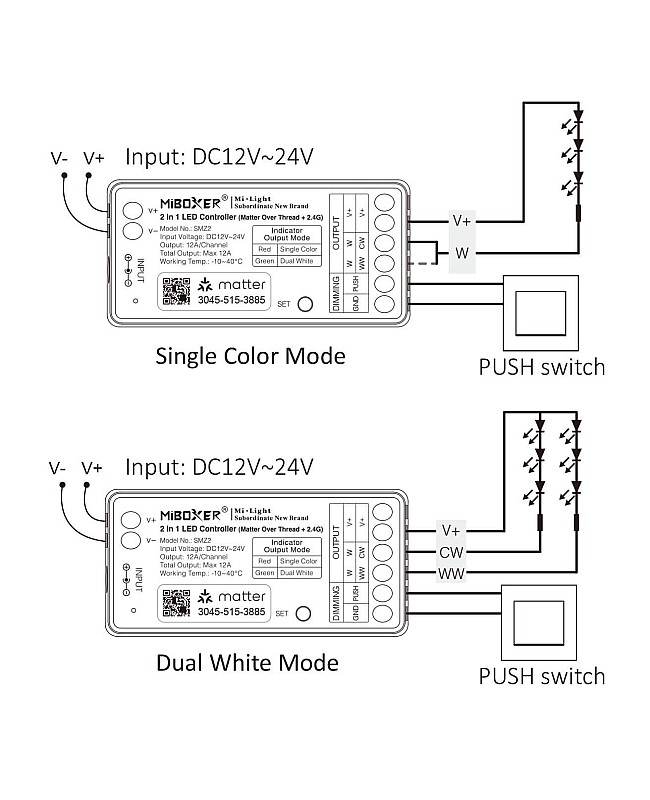 Dual White Thread LED Dimmer