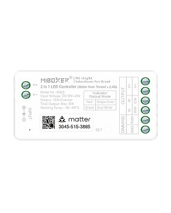 MiBoxer SMZ2 Matter Over Thread 2.4G LED Strip Dimmer