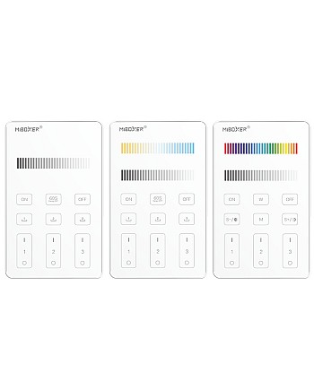 MiBoxer U series 2.4G RF panel remotes adopt touch screen.