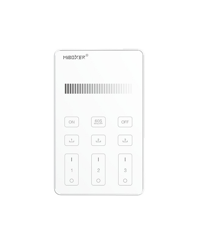 MiBoxer U1 RF panel remote for single color LED lights.