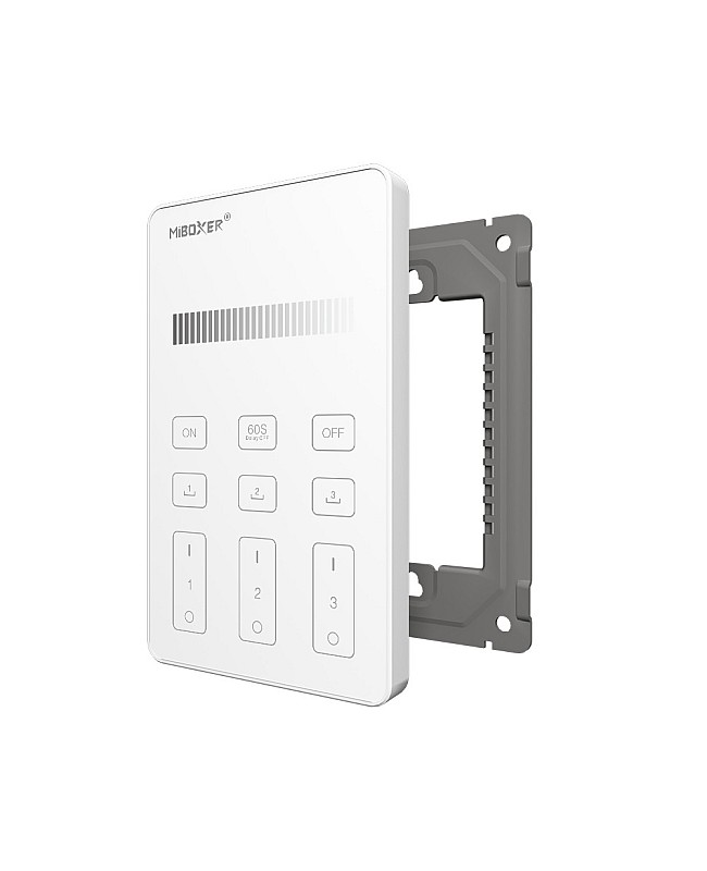 The WLED panel remote  comes with a base for easy installation.
