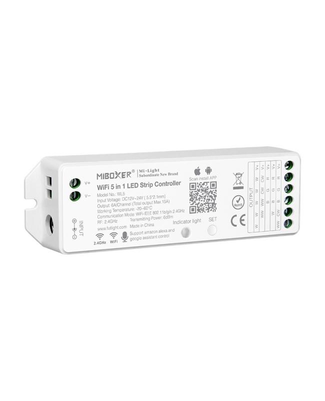 power supply MiLight 4-Zone WiFi 5-35m RGBW RGB+W LED Strip Strips 