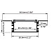 The dimension of trimless recessed bendable LED channel for drywall