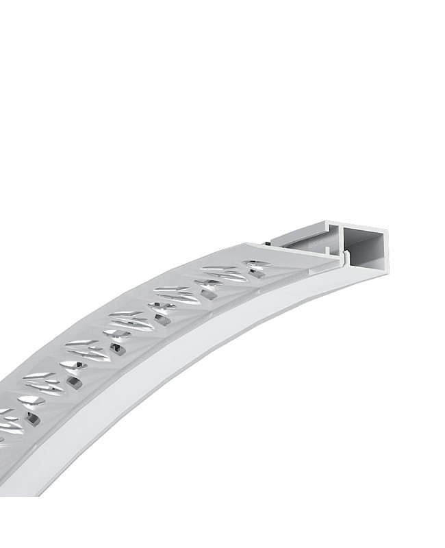 Flexible bendable mud-in LED channels for curved walls