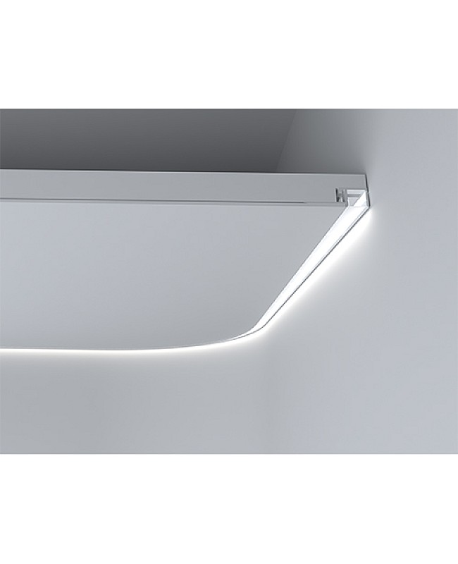 LED channel for arched ceilings and rounded corners