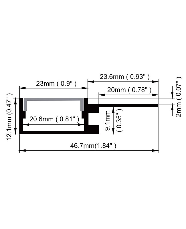 drywall plaster-in led channel