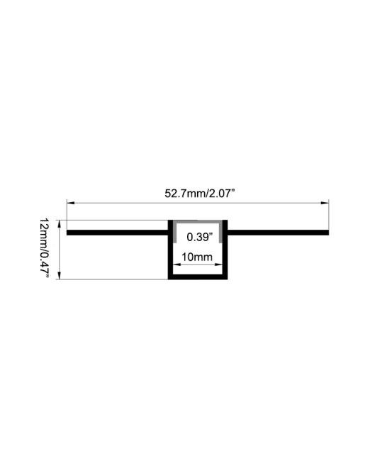 Mm Trimless Side Bending Plaster In Led Profiles