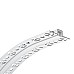 Curved plaster-in LED strip light channels
