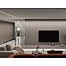 Hidden aluminium LED strip channel for linear LED lighting