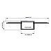 The dimension of curved drywall strip LED channel