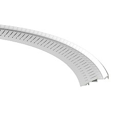 Bendable recessed LED channel for cove lighting