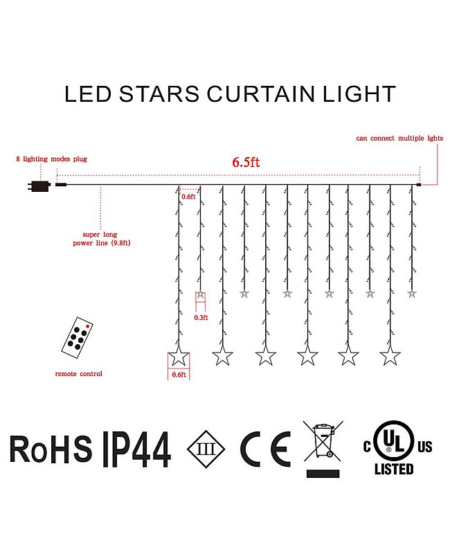 led curtain lights