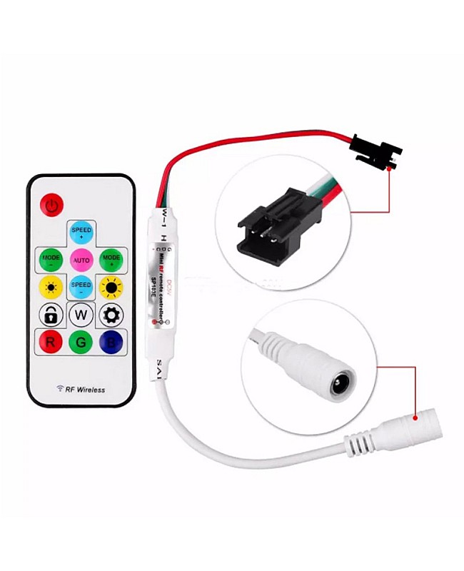 SP103E Mini Inline Programmable RGB LED Controller