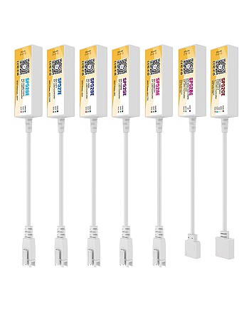 The WiFi SPI smart strip lighting controller features a compact design and is lightweight, allowing for voice/APP/remote control.