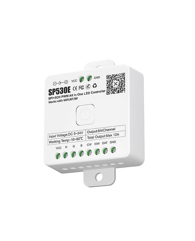 SP530E WiFi pixel LED controller.