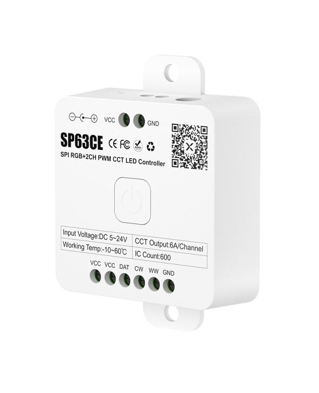 SP63CE RGBIC+Dual White Bluetooth LED Light Controller