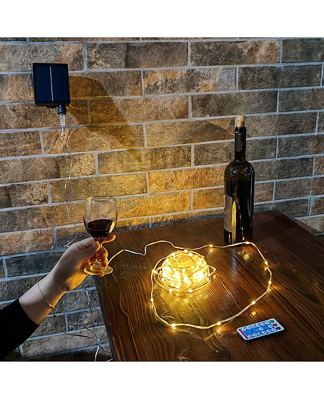 solar string lights for Christmas