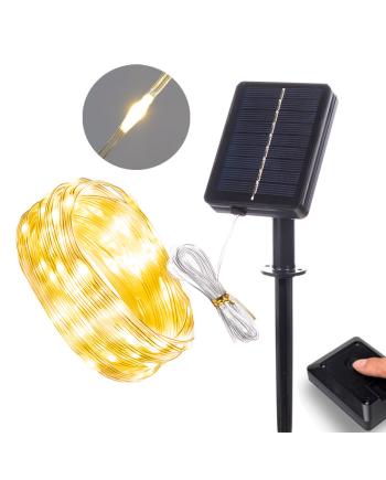solar powered rope lights with touch switch