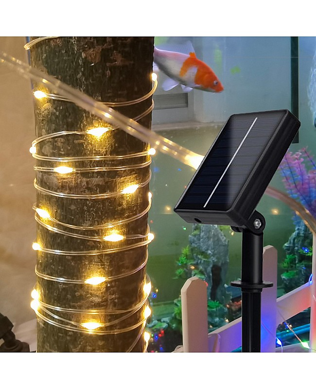 Solar Powered Rope Lights With Touch Switch