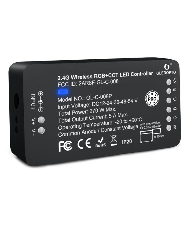 2.4G RF Gledopto RGB CCT Zigbee Pro Controller