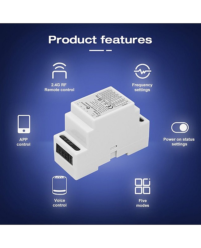 35 mm din rail light controller
