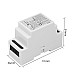 din mount dual white light dimmer