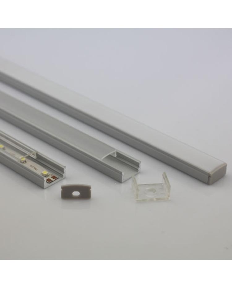 Aluminium LED Mounting Profile 1m - Screwfix