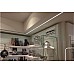 Recessed aluminum LED profiles for store shelf uniform lighting