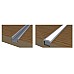Flush mount LED strip profiles