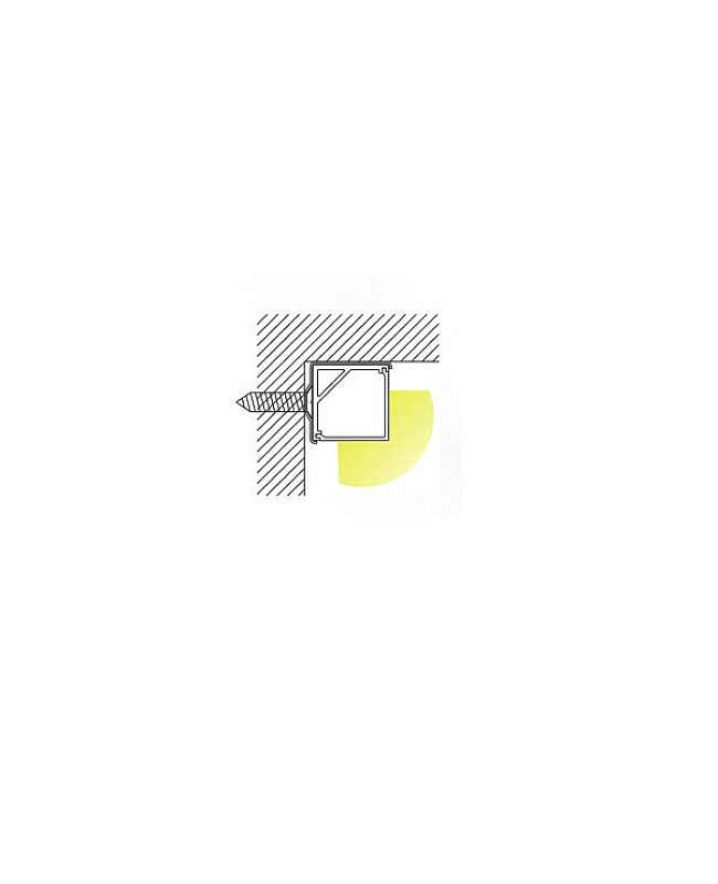 The lighting direction of LED alu profile corner