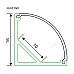 The dimension of corner LED extrusions