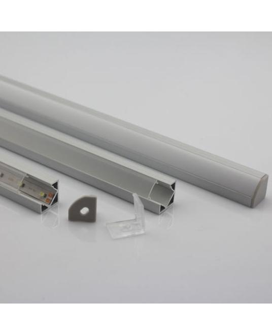 45 Degree Corner LED Profiles For Below Cabinet Lighting