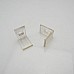 Plastic mounting clips for 45 degree cabinet LED channels