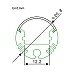 The dimension of round aluminum extrusions