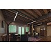 Round LED channels installed on the ceiling for task lighting in a living room